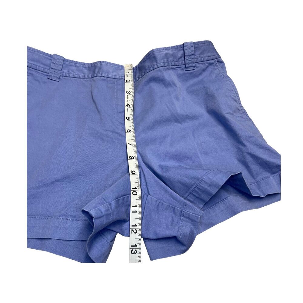 New York & Company Chino Shorts Women's 8 Blue Pockets Zip Fly Mid-Rise Classic - Picture 5 of 6